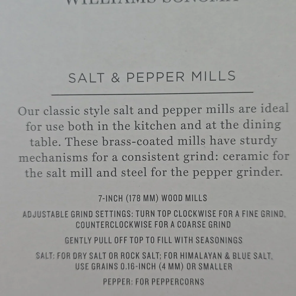 Williams Sonoma Gold & Silver Salt & Pepper Shakers, Brass & Silver, $249.95US